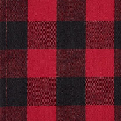 Buffalo Check Collection, Classic Farmhouse Tabletop Set, Napkin Set, 20X20", Red & Black, 6 Piece